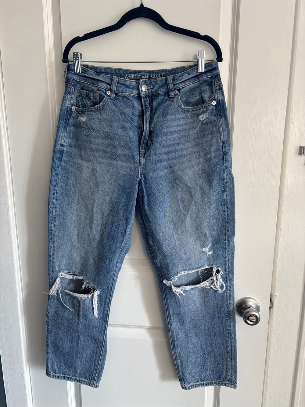 American Eagle Outfitters Distressed Light Blue Jeans